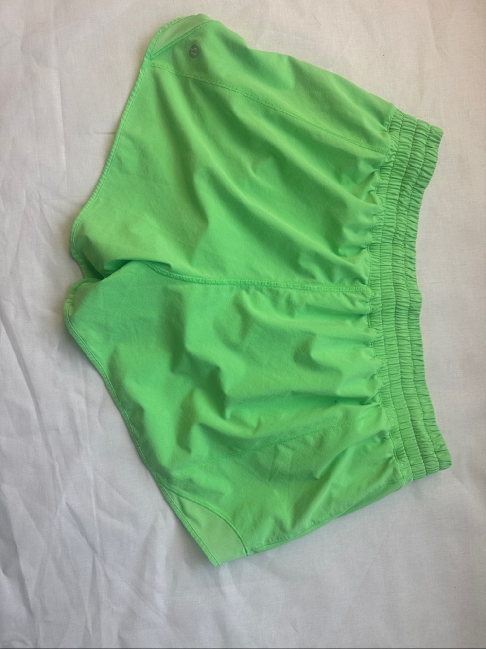Lululemon Lime Green Running Shorts- Hotty Hot HR Short size 12